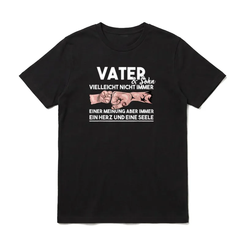Vatertagsgeschenk T-Shirt Vater und Sohn – Klassisches T-Shirt in Schwarz