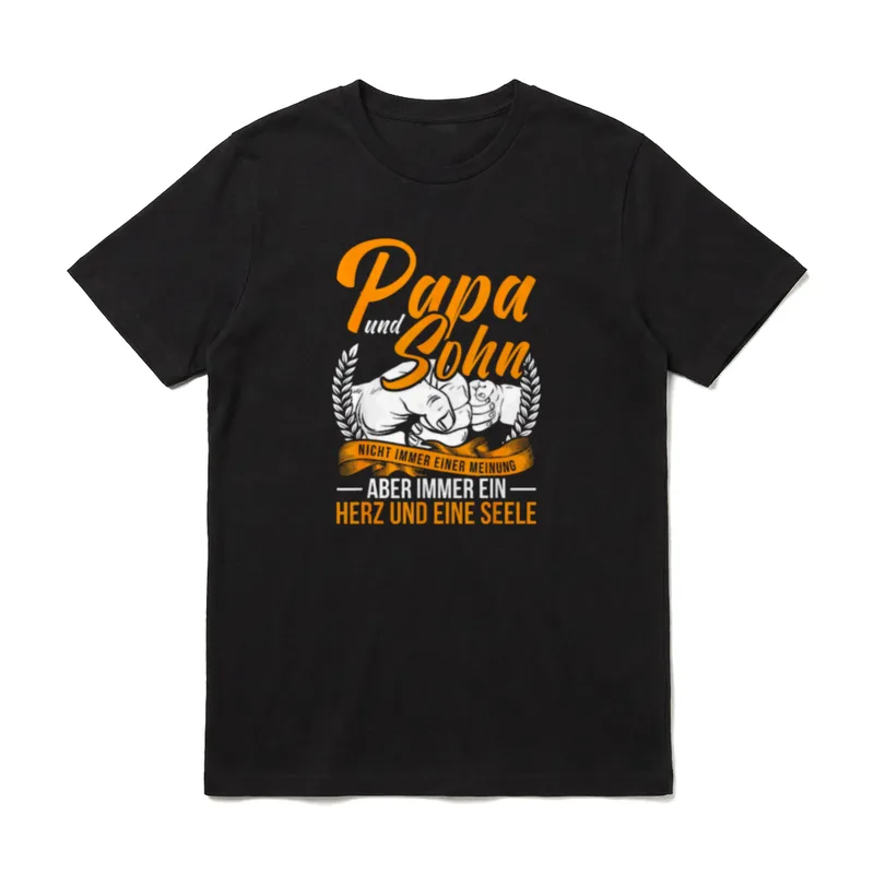 Partner T-Shirt Vater Sohn – Klassisches T-Shirt in Schwarz
