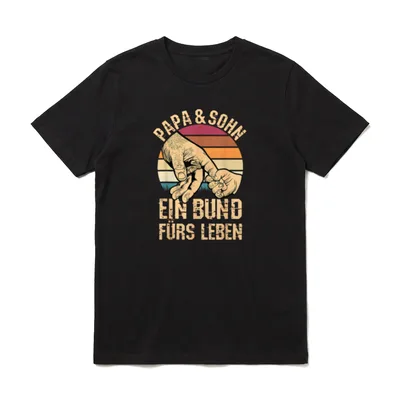Papa Und Sohn Tollster T-Shirt – Klassisches T-Shirt in Schwarz
