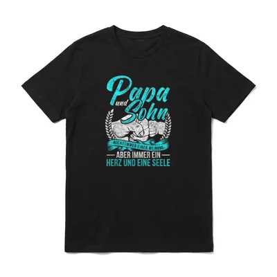 Papa und Sohn Spruch T-Shirt – Klassisches T-Shirt in Schwarz