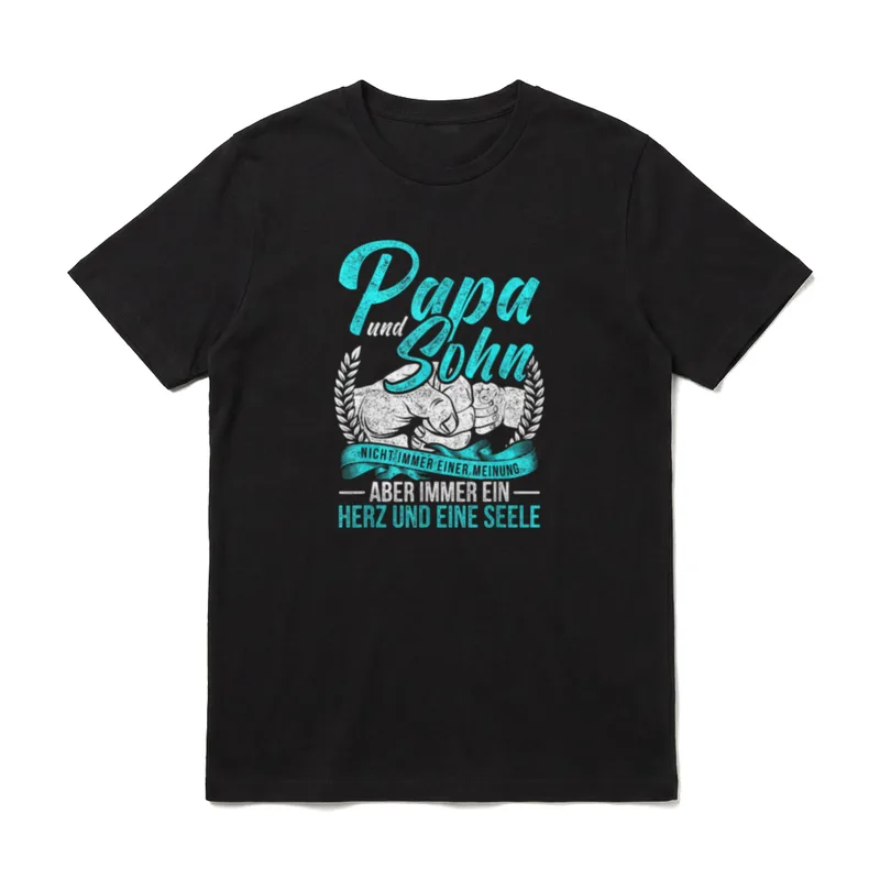 Papa und Sohn Spruch T-Shirt – Klassisches T-Shirt in Schwarz