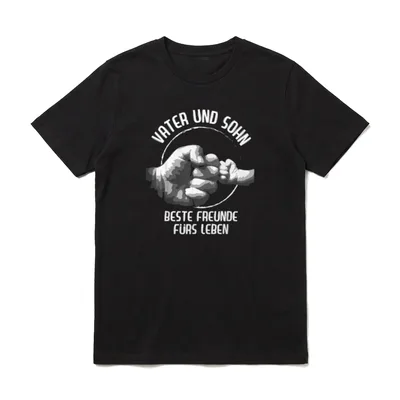 Vater Und Sohn Beste Freunde T-Shirt – Klassisches T-Shirt in Schwarz