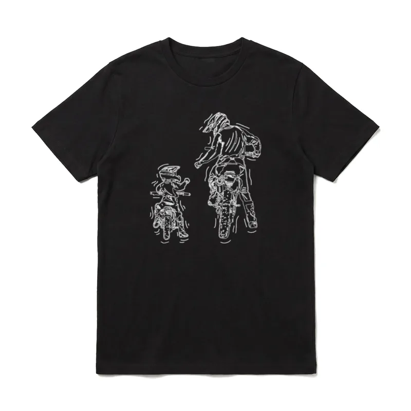 Vater Sohn Dirt Bike T-Shirt – Klassisches T-Shirt in Schwarz