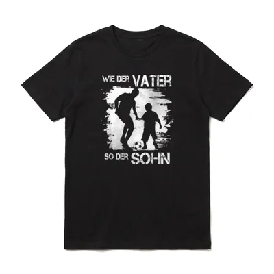 Fussball Fan Shirt – Klassisches T-Shirt in Schwarz