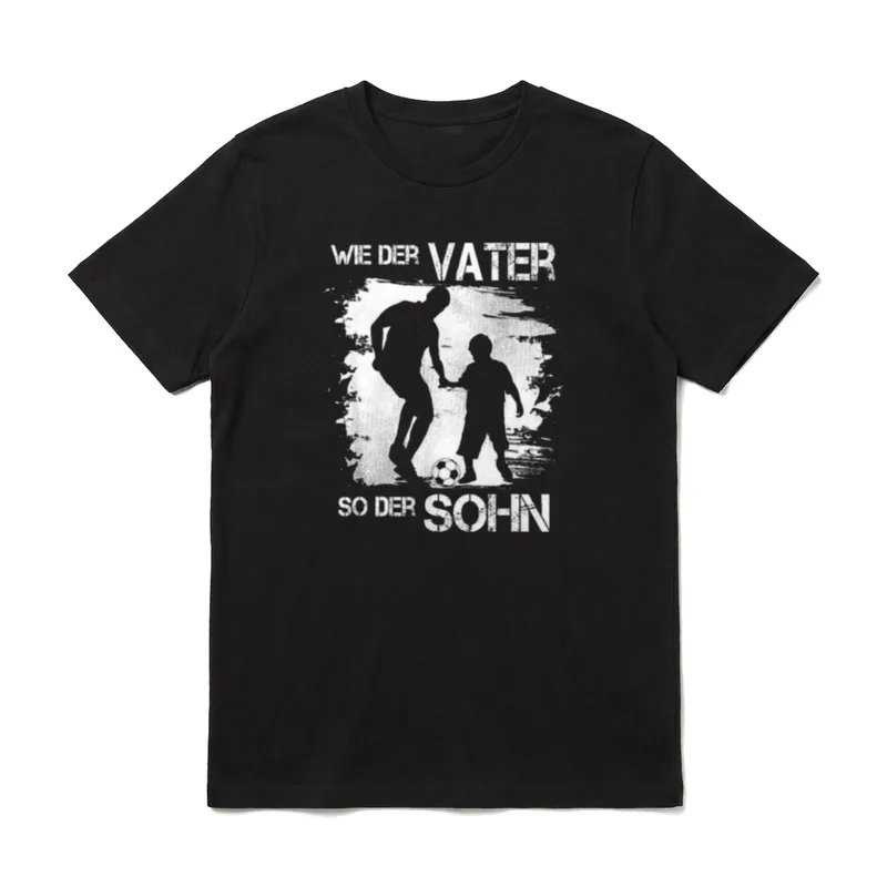 Fussball Fan Shirt – Klassisches T-Shirt in Schwarz