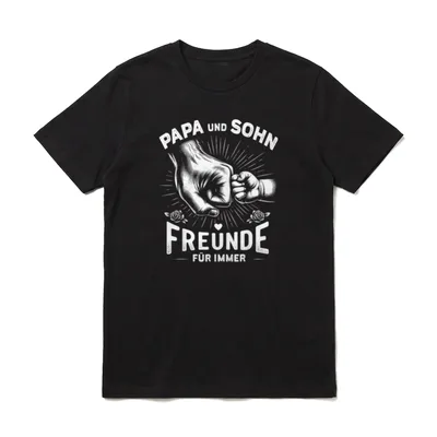 Papa Und Sohn Beste Freunde T-Shirt – Klassisches T-Shirt in Schwarz