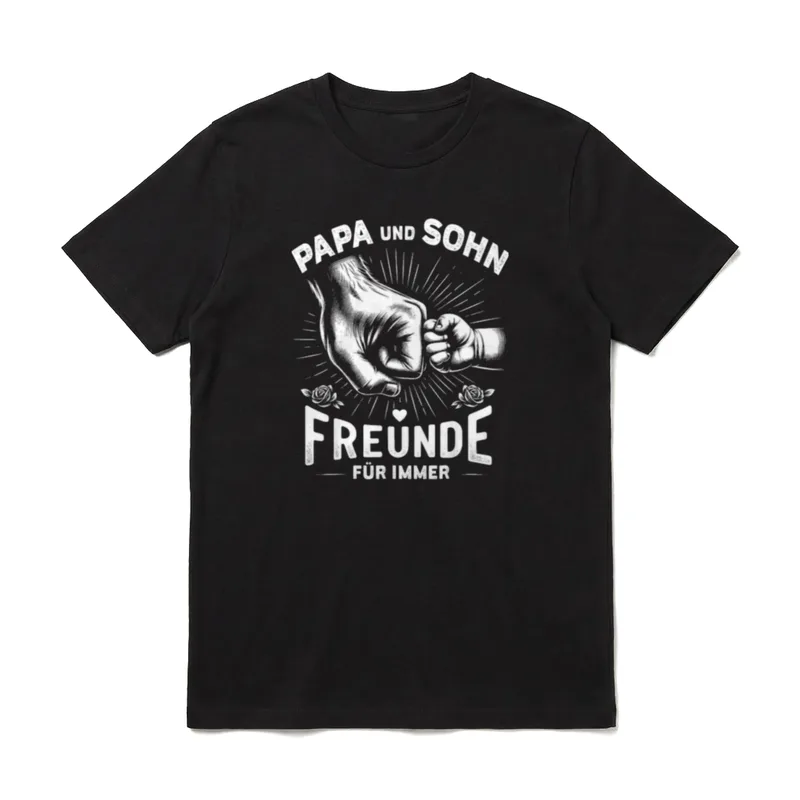 Papa Und Sohn Beste Freunde T-Shirt – Klassisches T-Shirt in Schwarz