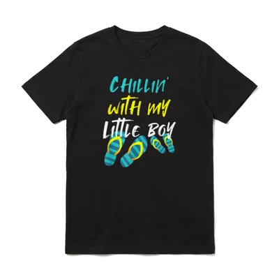 Vater Sohn Partnerlook Männer T-Shirt – Klassisches T-Shirt in Schwarz