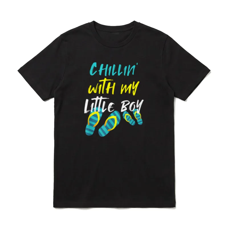 Vater Sohn Partnerlook Männer T-Shirt – Klassisches T-Shirt in Schwarz