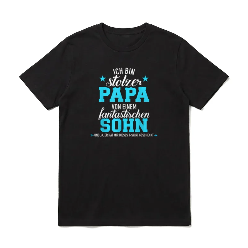 Stolzer Papa Vater fantastischen T-Shirt – Klassisches T-Shirt in Schwarz