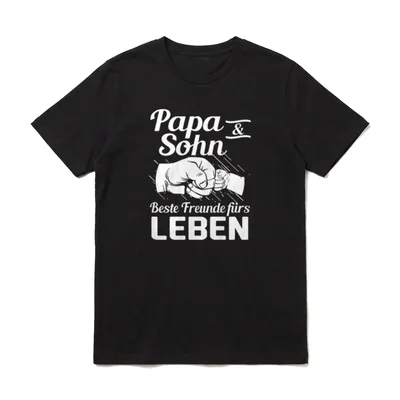 Papa & Sohn Beste Freunde Fürs T-Shirt – Klassisches T-Shirt in Schwarz