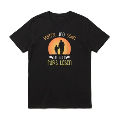 Vater & Sohn Ein Bund Für's T-Shirt – Klassisches T-Shirt in Schwarz