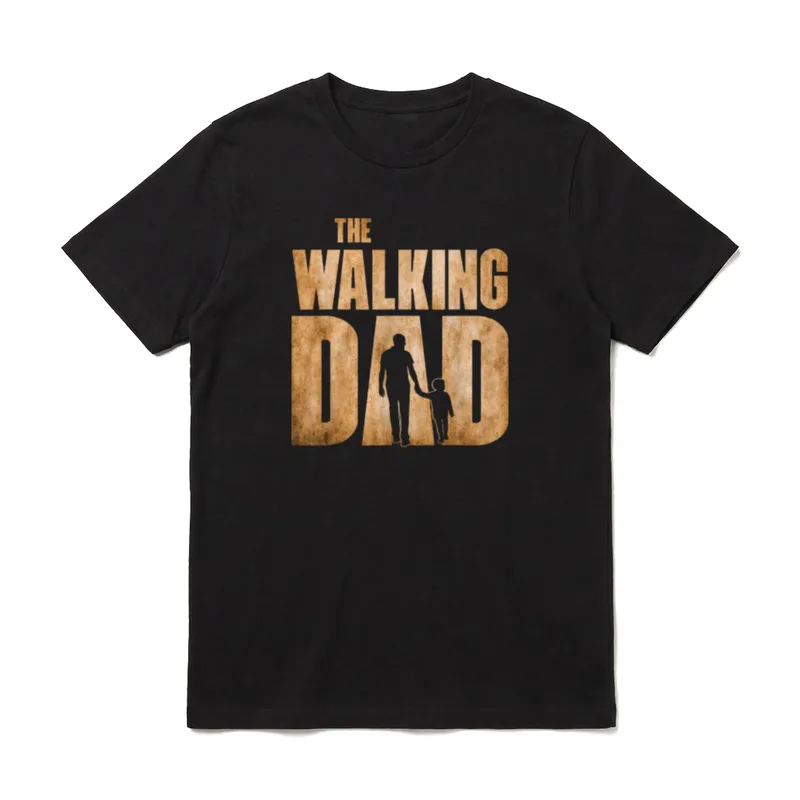 Walking Dad Funny Vatertag T-Shirt – Klassisches T-Shirt in Schwarz