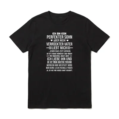 Vater Sohn Ich Bin T-Shirt – Klassisches T-Shirt in Schwarz
