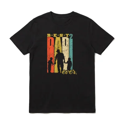Best Dad Ever Papa Papa & Sohn T-Shirt – Klassisches T-Shirt in Schwarz