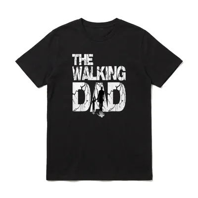 the walking dad Vater Papa & Sohn T-Shirt – Klassisches T-Shirt in Schwarz