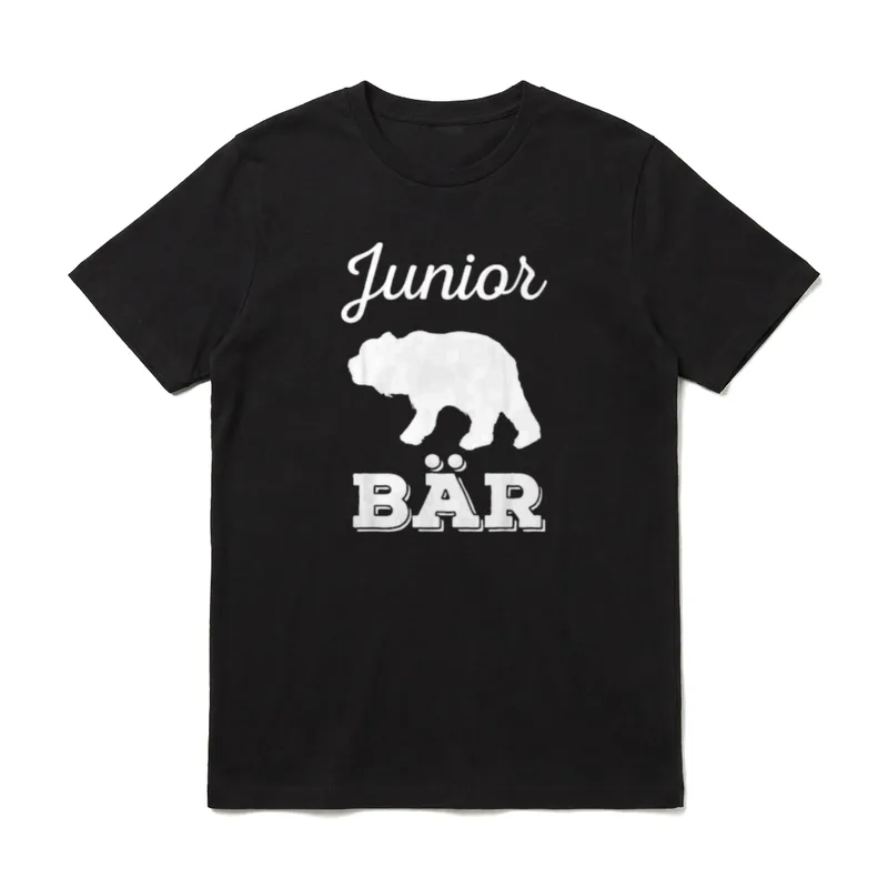 Junior Bär Partnerlook Vater T-Shirt – Klassisches T-Shirt in Schwarz