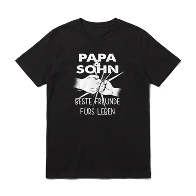 Papa und Sohn Beste T-Shirt – Klassisches T-Shirt in Schwarz