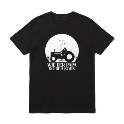 Wie der Papa so Papa & Sohn T-Shirt – Klassisches T-Shirt in Schwarz