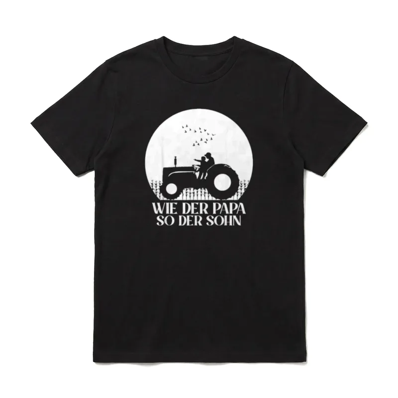 Wie der Papa so Papa & Sohn T-Shirt – Klassisches T-Shirt in Schwarz