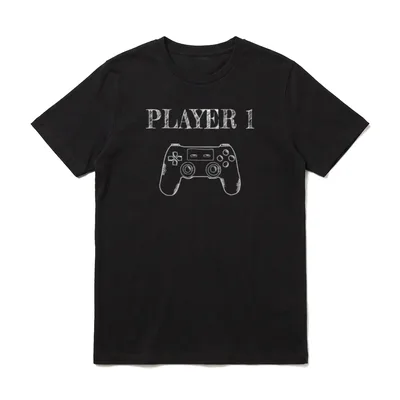 Vater Sohn Partnerlook Männer Gamer T-Shirt – Klassisches T-Shirt in Schwarz