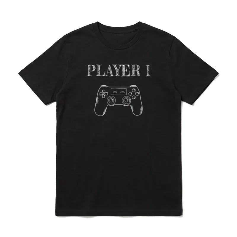 Vater Sohn Partnerlook Männer Gamer T-Shirt – Klassisches T-Shirt in Schwarz