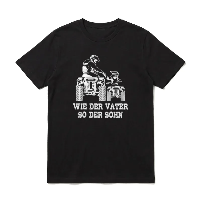 Wie der Vater so T-Shirt – Klassisches T-Shirt in Schwarz