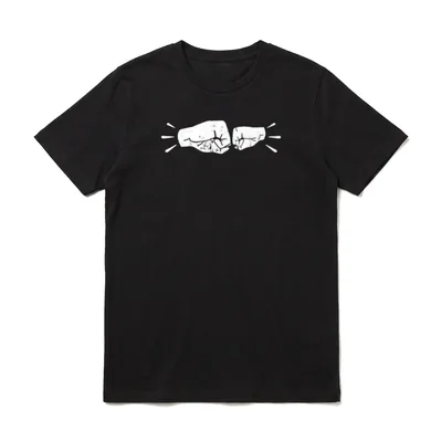 Papa Vater Sohn Faust T-Shirt – Klassisches T-Shirt in Schwarz