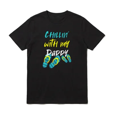 Vater Sohn Partnerlook Junge Flip T-Shirt – Klassisches T-Shirt in Schwarz