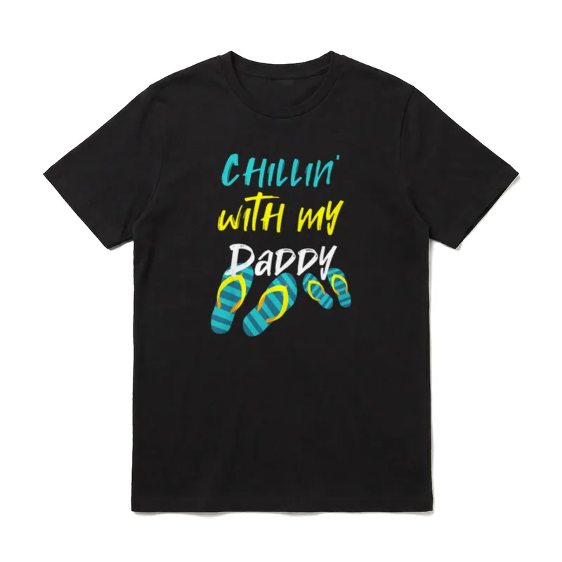 Vater Sohn Partnerlook Junge Flip T-Shirt – Klassisches T-Shirt in Schwarz