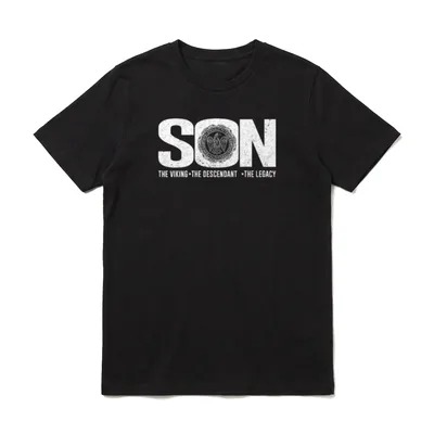 Vater Sohn Partnerlook The Legacy T-Shirt – Klassisches T-Shirt in Schwarz
