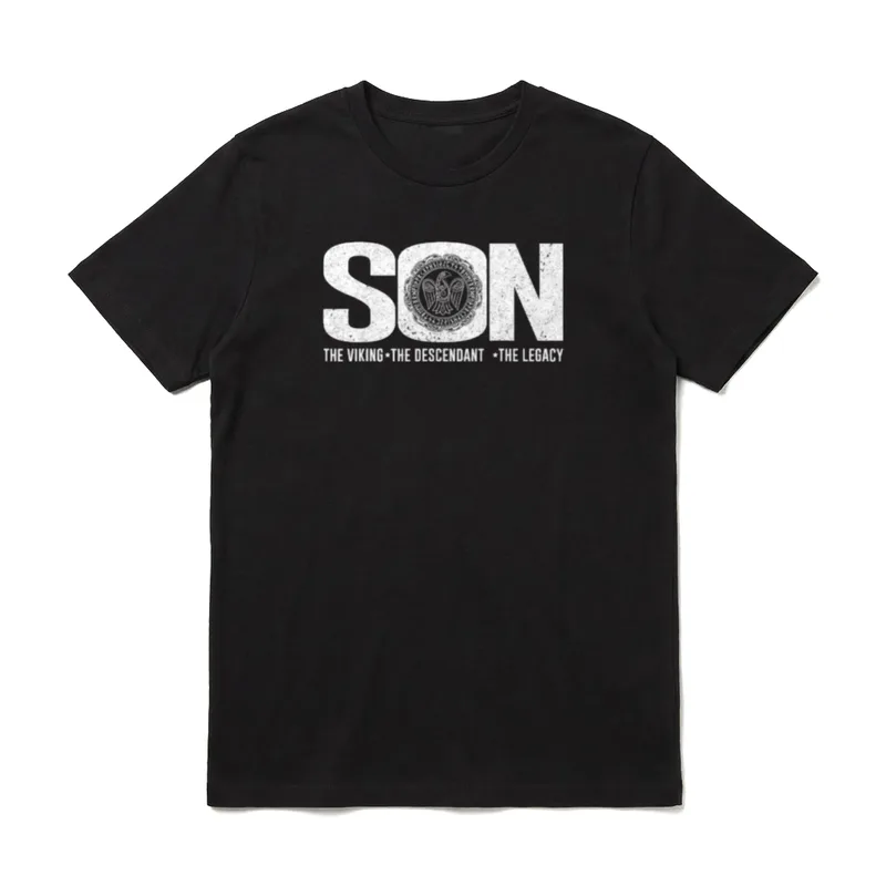 Vater Sohn Partnerlook The Legacy T-Shirt – Klassisches T-Shirt in Schwarz