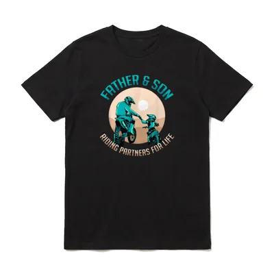 Vater und Sohn Partner Dirt T-Shirt – Klassisches T-Shirt in Schwarz