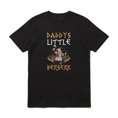 Daddys Little Berserk Vater T-Shirt – Klassisches T-Shirt in Schwarz