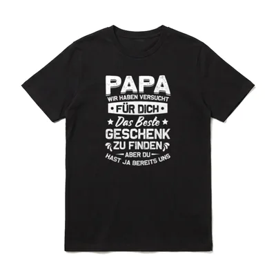 Vater und Sohn & T-Shirt – Klassisches T-Shirt in Schwarz