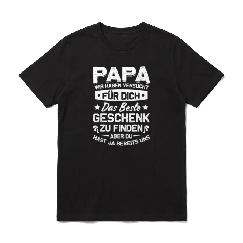 Vater und Sohn & T-Shirt – Klassisches T-Shirt in Schwarz