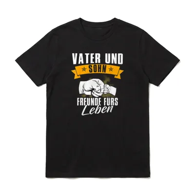 Vater Und Sohn Freunde Für's T-Shirt – Klassisches T-Shirt in Schwarz