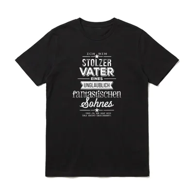 Stolzer Vater eines fantastischen T-Shirt – Klassisches T-Shirt in Schwarz