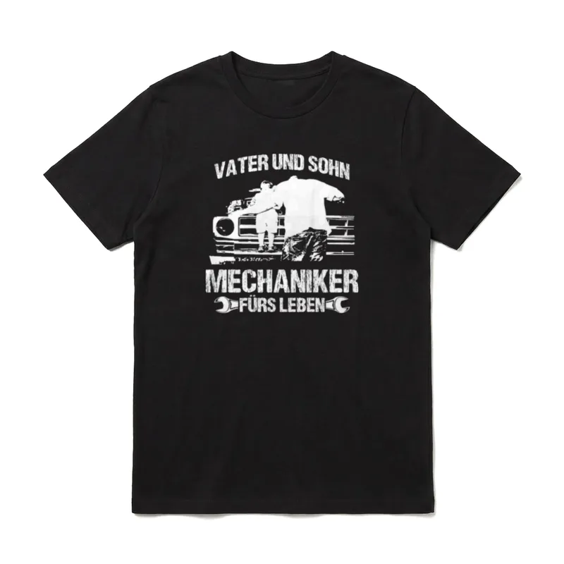 Lustiges Vater Papa Mechaniker T-Shirt – Klassisches T-Shirt in Schwarz
