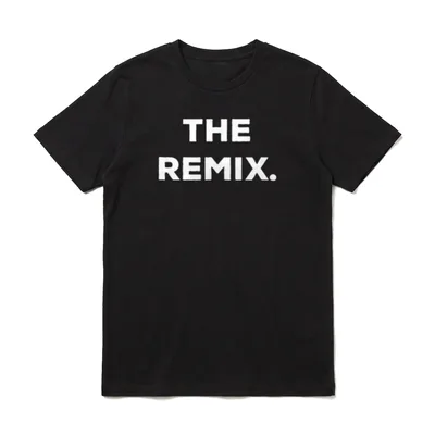 Vater Sohn Partnerlook The Remix T-Shirt – Klassisches T-Shirt in Schwarz