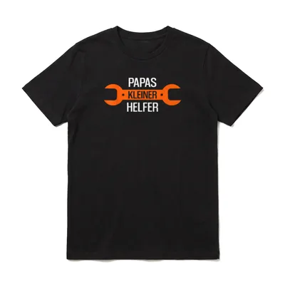 Papas kleiner Helfer Vater T-Shirt – Klassisches T-Shirt in Schwarz