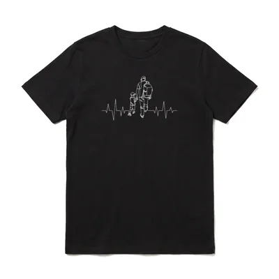 Vater Und Sohn Herzschlag Frequenz T-Shirt – Klassisches T-Shirt in Schwarz