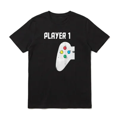Vater Sohn Partnerlook Vatertag Player T-Shirt – Klassisches T-Shirt in Schwarz