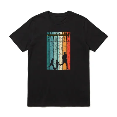 Mannschaftspapitän Vater 2 Söhne T-Shirt – Klassisches T-Shirt in Schwarz