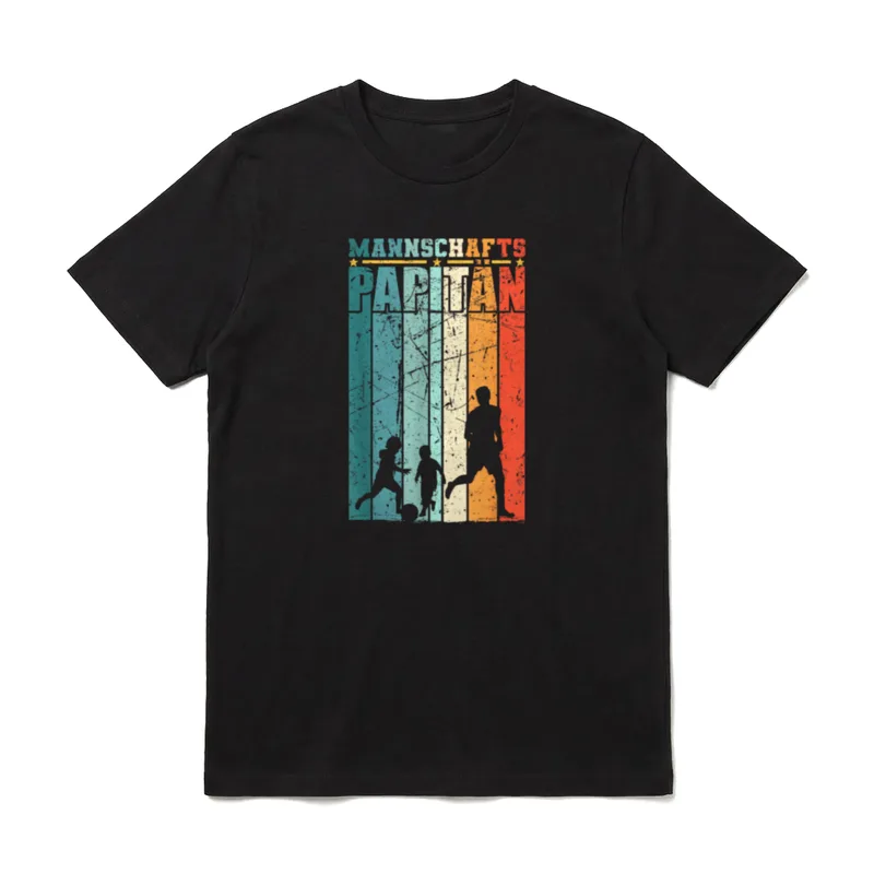 Mannschaftspapitän Vater 2 Söhne T-Shirt – Klassisches T-Shirt in Schwarz