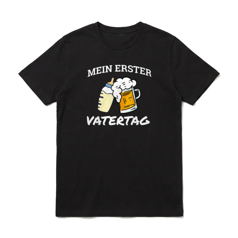 Mein erster Vatertag 2026 T-Shirt – Klassisches T-Shirt in Schwarz