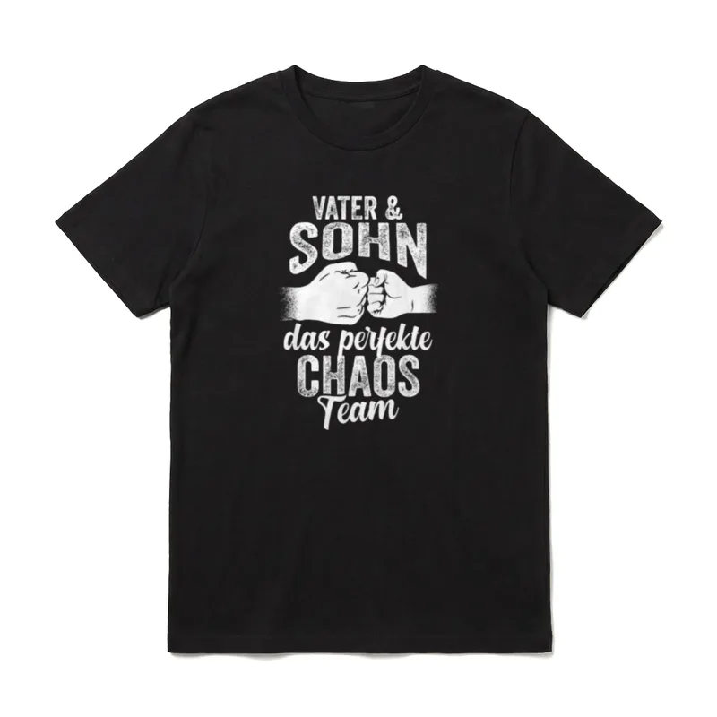 vater und sohn papa vatertag T-Shirt – Klassisches T-Shirt in Schwarz