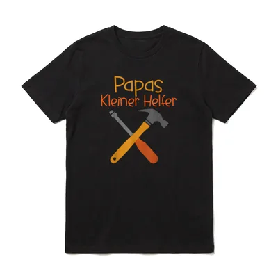 Familienoutfit Hammer kleiner Helfer T-Shirt – Klassisches T-Shirt in Schwarz