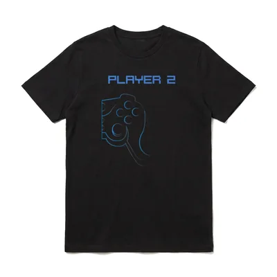 Player 2 Partnerlook Papa Sohn T-Shirt – Klassisches T-Shirt in Schwarz