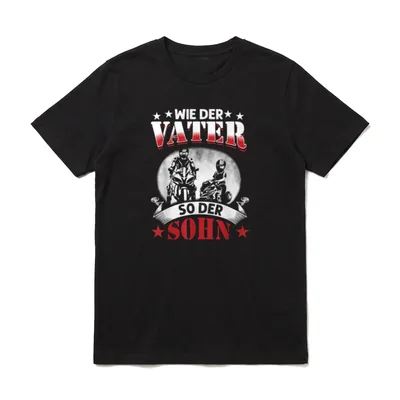 Vater und Sohn Partnerlook Weihnachten T-Shirt – Klassisches T-Shirt in Schwarz